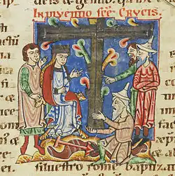 Saint Helena Finding the True Cross, Weissenau Abbey, Germany, c. 1170