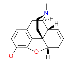 Chemical structure of codide.