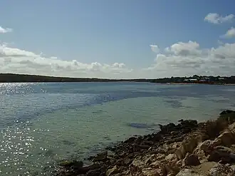 View down Coffin Bay Channel