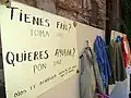 Free sweaters donated by neighbors, 2015