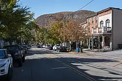 Main Street in Cold Spring, part of the Cold Spring Historic District
