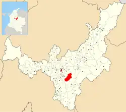 Location of the municipality and town of Rondón in the Boyacá Department of Colombia