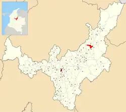 Location of the municipality and town of Sativasur in the Boyacá Department of Colombia