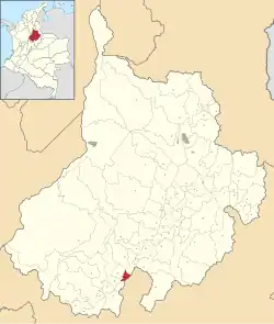 Location of the municipality and town of Guepsa in the Santander Department of Colombia.