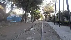 Old railway at Colonia Atlampa