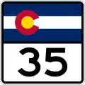 State Highway 35 marker