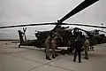 An Boeing AH-64 Apache of the Combat Aviation Brigade, 1st Armored Division