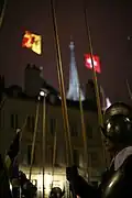 Pikemen in Bourg-de-Four during the Parade.
