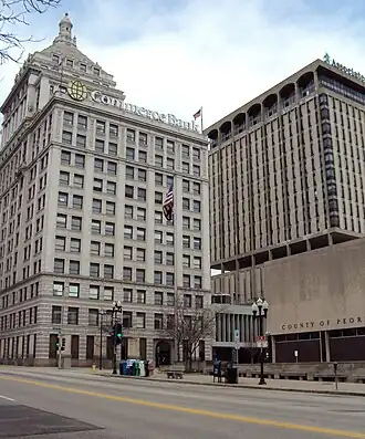 Commerce Bank Building and Associated Bank Plaza in Peoria
