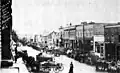 Commercial street scene on Stock Day, circa 1916