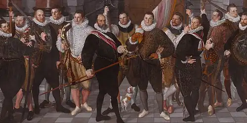The Company of Captain Dirck Jacobsz Rosecrans and Lieutenant Pauw (1588) by Cornelis Ketel