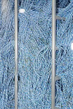 Some of the 50 miles of wiring