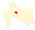 Map of Laja commune in the Bío Bío Region
