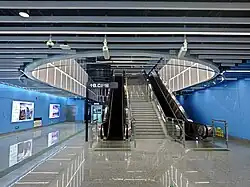 The northern atrium of the concourse