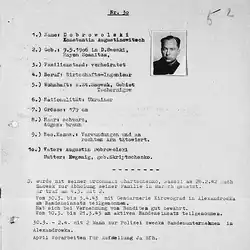 Nazi paperwork