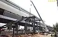 Bekasi Barat LRT Station under construction
