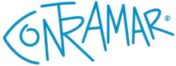 The restaurant's wordmark mixing its name with a shape that resembles a fish.
