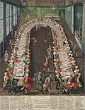 Banquet at the Casa Nani alla Giudecca in Venice in honour of the Elector-Archbishop of Cologne Clemens-August of Wittelsbach on September 9, 1755