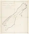 Manuscript nautical chart of the South Island of New Zealand prepared during James Cook's first voyage, 1768–1771