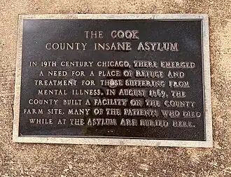 Insane Asylum historical marker
