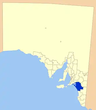 Location of the Coorong District Council