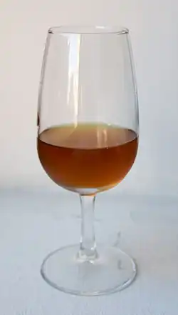 INAO glass of sherry amontillado