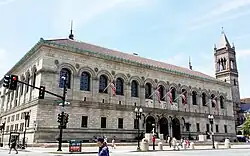 View of the Boston Central Library from its southeast corner