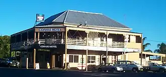 The Coraki Hotel on Richmond Terrace, Coraki's main street