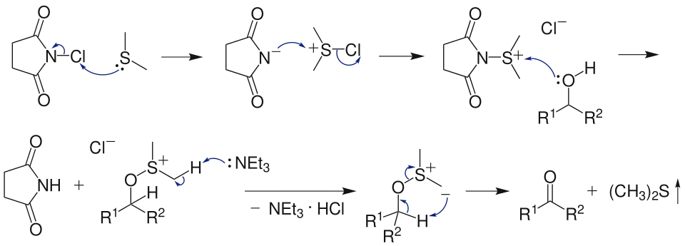 The reaction mechanism of Corey–Kim oxidation