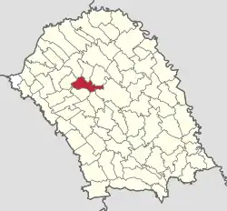 Location in Botoșani County