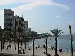 Image 23Palm trees at the seafront in Corniche Beirut (from Culture of Lebanon)