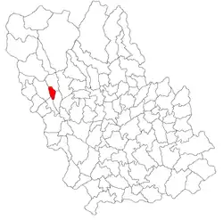 Location in Prahova County