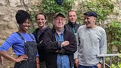 Cortex in 2024. Virginie Hombel, Loïc Soulat, Alain Mion, Victor Dubois, and Mohamed Ouaraz. Photo by: Edija Redžić Rouseau