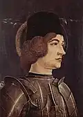 Saint George (part of main left panel)