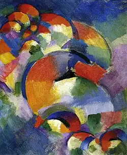 Image 4Morgan Russell, Cosmic Synchromy (1913–14), Synchromism (from History of painting)