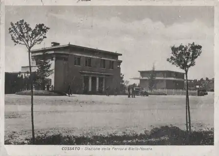The station in an epoch postcard