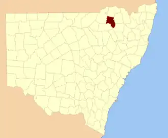 Location in New South Wales