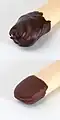 Compound chocolate is used in place of pure chocolate to reduce costs.