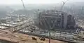 The construction of the station in January 2023