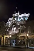 Night time view of Craigmiles Hall