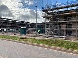 Cranbrook Town Centre under construction.