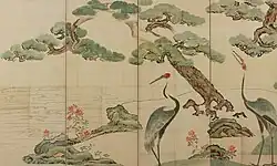 Cranes, Pines, and Bamboo