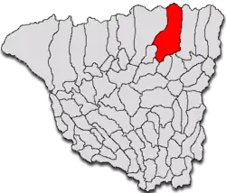 Location in Gorj County