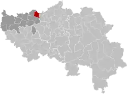Location of Crisnée in the province of Liège