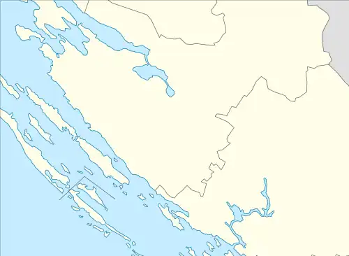 Location map of Zadar and Zadar hinterland