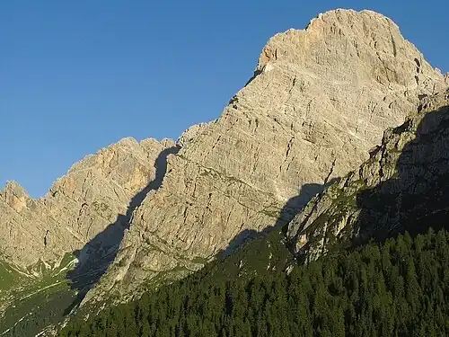 East aspect of Croda Bianca featuring Spigolo Fantòn