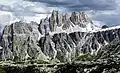 Croda da Lago, with Cima Ambrizzola furthest to right