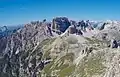 Southeast aspect of Croda dei Rondoi viewed from Monte Paterno