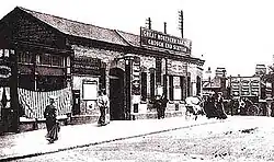 The station building in c.1910