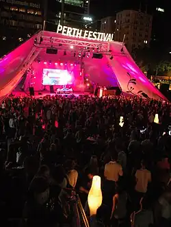 Crowd at the Perth International Arts Festival Beck's Music Box, 2008